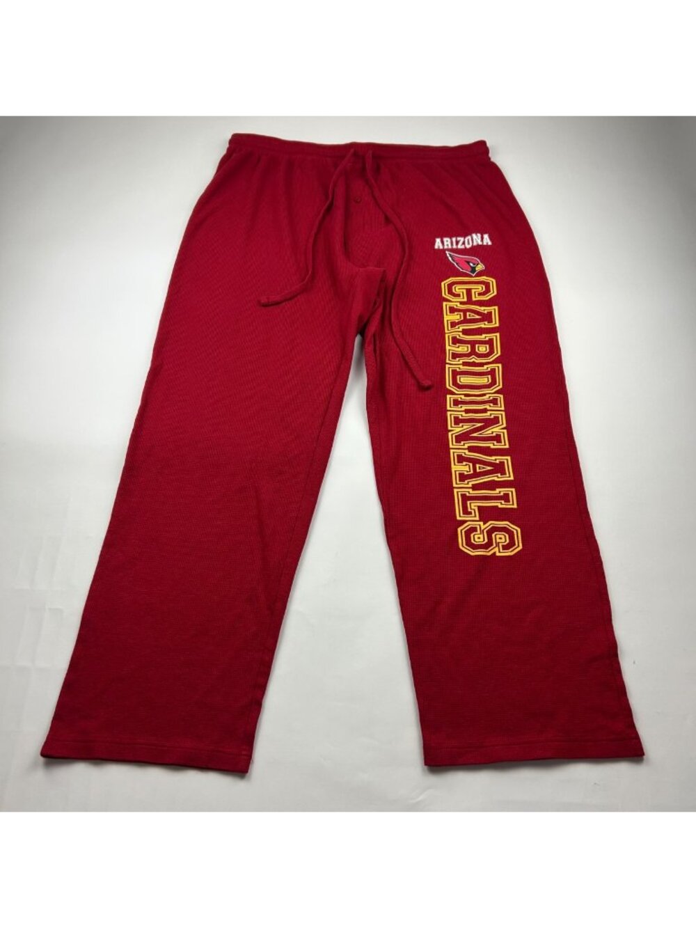 NFL Red Waffle Knit Arizona Cardinals Wide Leg Lounge Pant XL